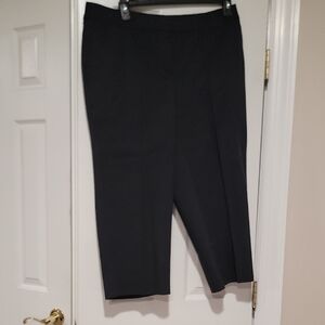Lane Bryant Black Cropped Straight-Leg Pants